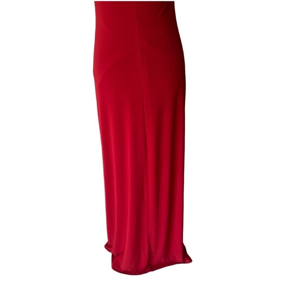 $240 Laundry By Shelli Segal Red Dress Formal Evening Holiday Party Prom Dress 8 - Picture 8 of 10
